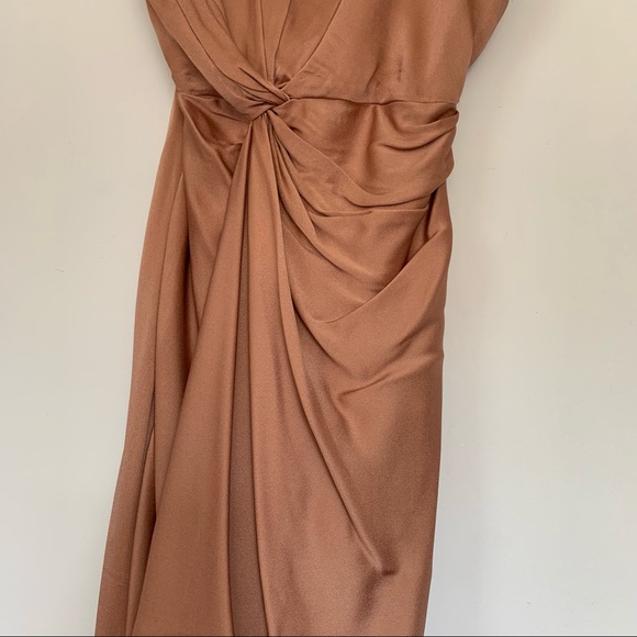 A.L.C. Roya Twist Waist Strapless Dress, in Rose - Picture 9 of 16